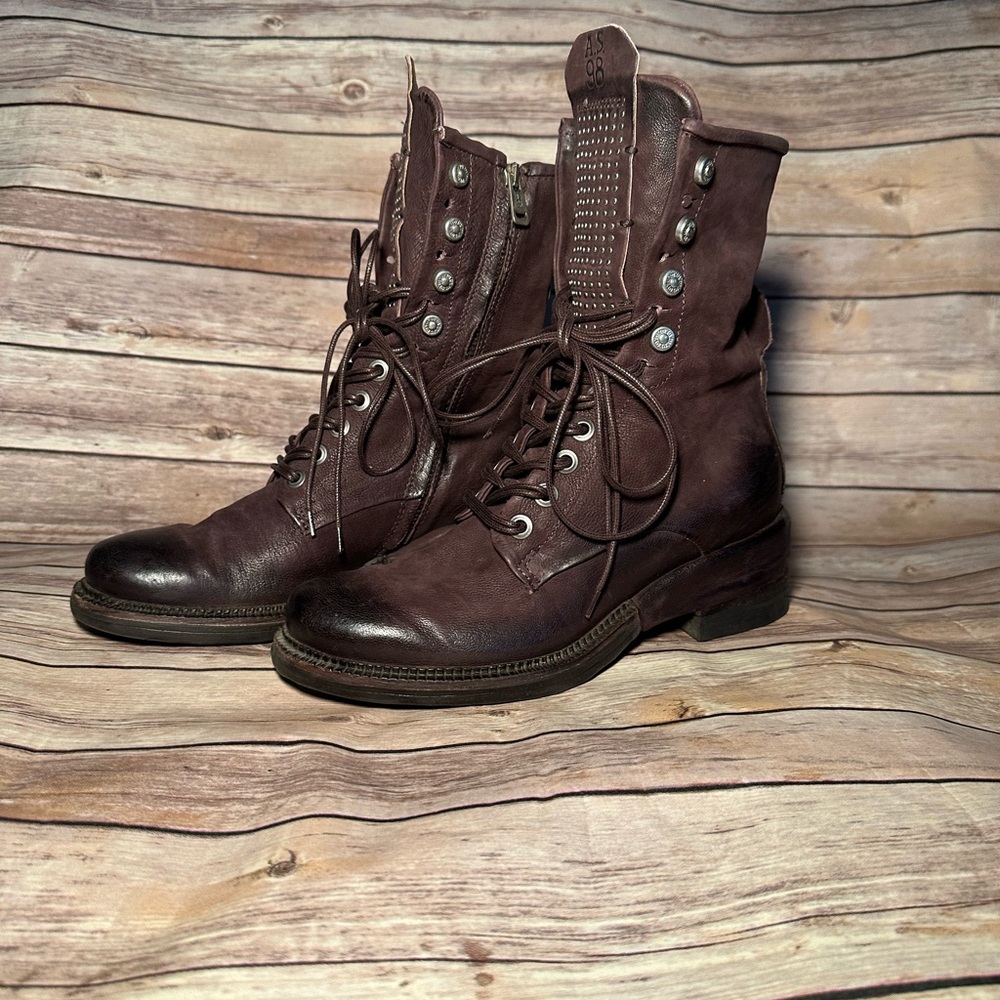 A.S. 98 Eggplant Saunders Size 38